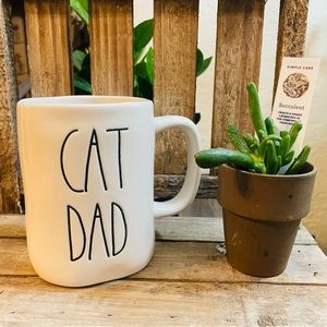 RAE DUNN Cat Dad Mug NWOT